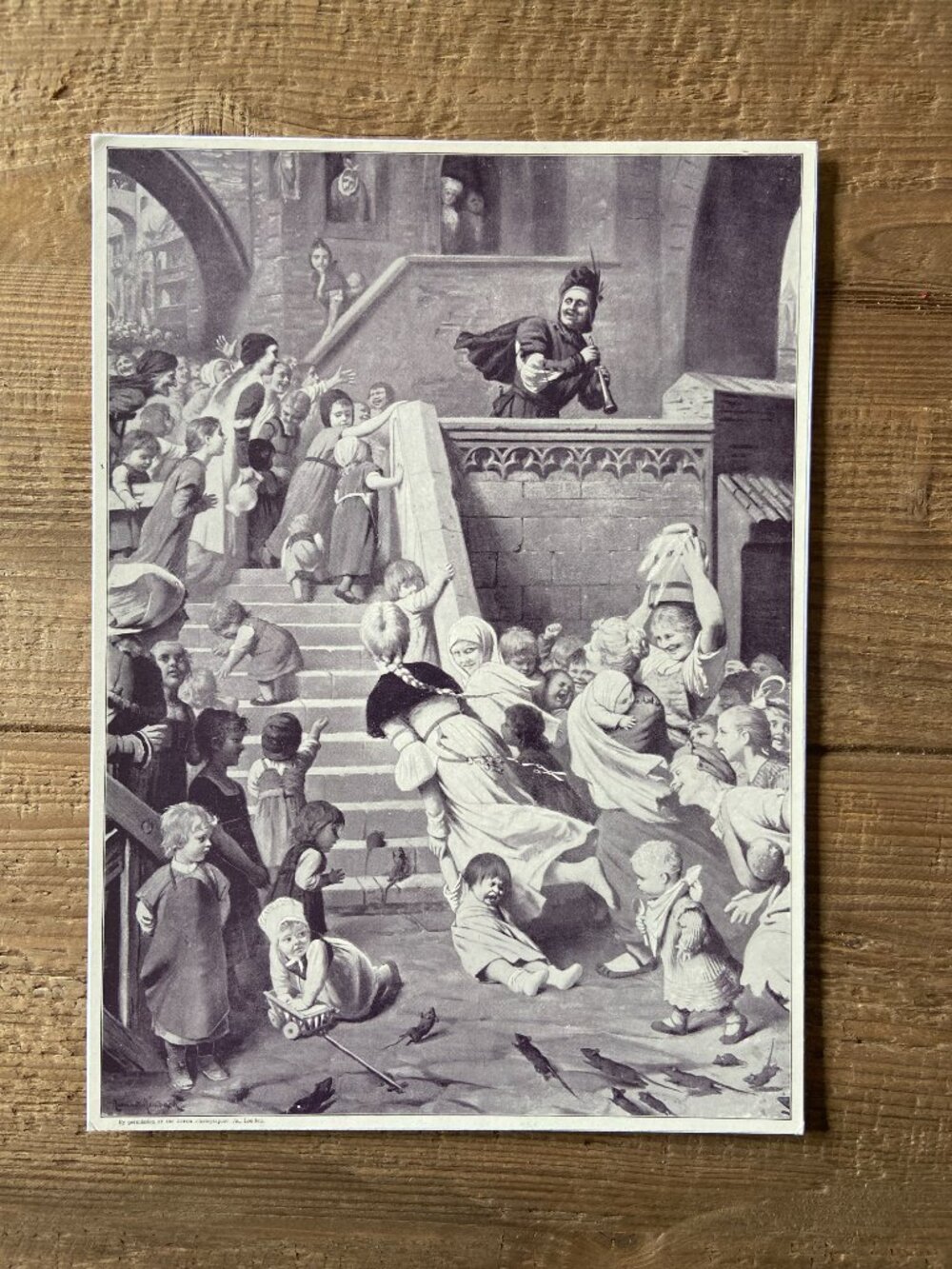 Hermann Von Kaulbach, Art Print, Pied Piper of Hamelin